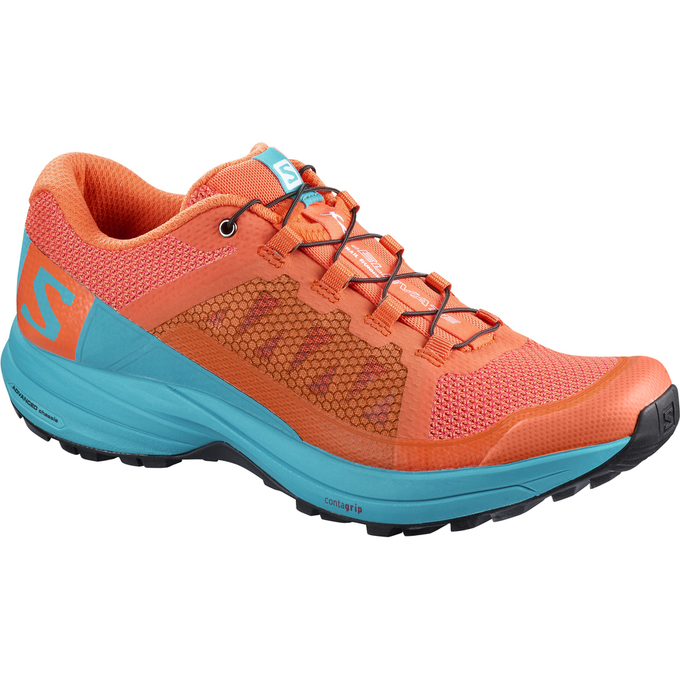 Salomon Israel XA ELEVATE W - Womens Trail Running Shoes - Orange/Blue (UPGZ-25431)